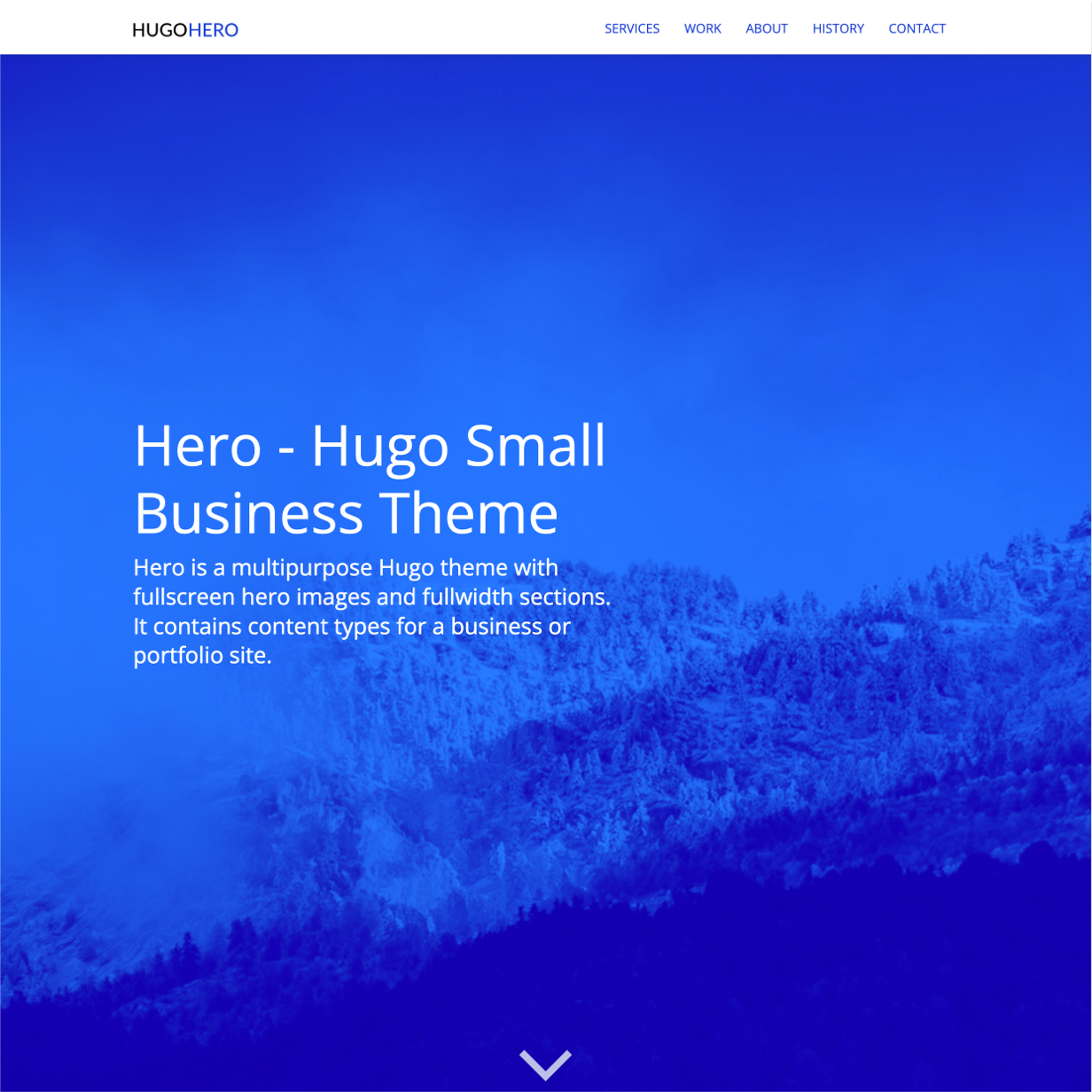Hugo Hero  Hugo Business Theme (Free)